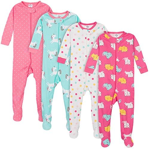 4 Pack Blanket Sleepers for Baby Girls