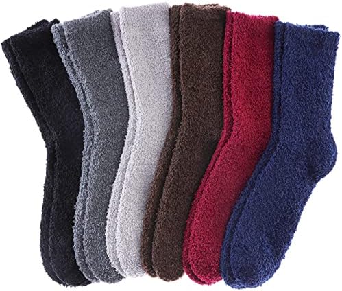 DYW Mens Fuzzy Slipper Socks