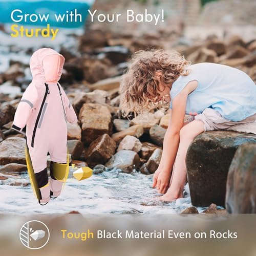 HAPIU Kids Rain Suit Waterproof Coverall for Toddlers