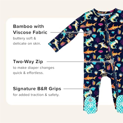 Bums Roses Bamboo Footies for Babies
