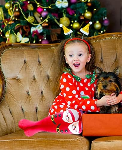 MarJunSep 3-13 Years Christmas Knee High Leak-Proof Socks