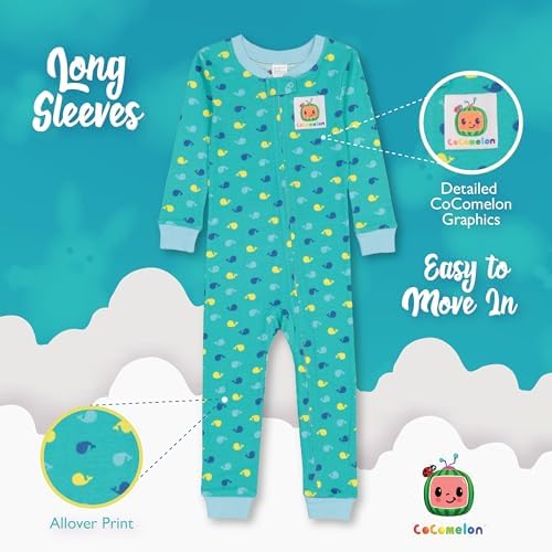 CoComelon Unisex Kids Pajamas - Snug Fit for Insomnia and Playtime
