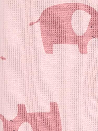 2-Way Zip Thermal Blanket Sleepers for Baby Girls 2-Pack