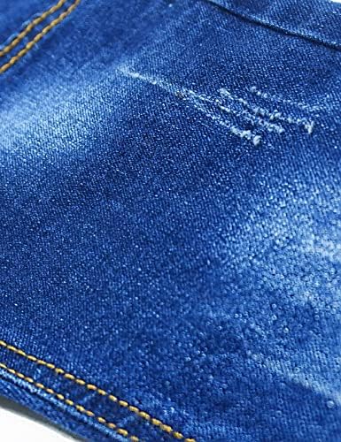 KIDSCOOL SPACE Baby Jeans Ripped Stretch Denim with Embroidered Letters