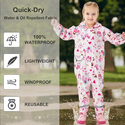Kids Waterproof Rain Suit for 1-10-Year-Olds