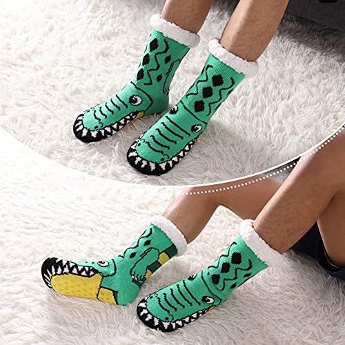 LINEMIN Warm Cozy Fuzzy Slipper Socks Perfect for Navigating Winter