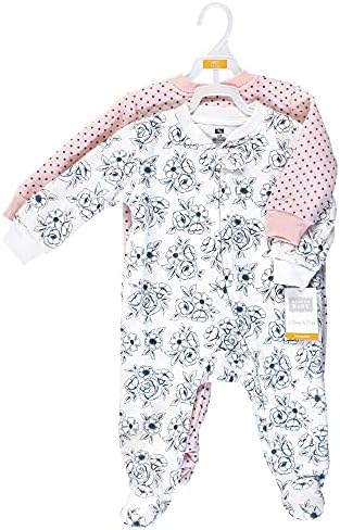 Hudson Baby Baby Girls Quilted Zipper Sleep Play