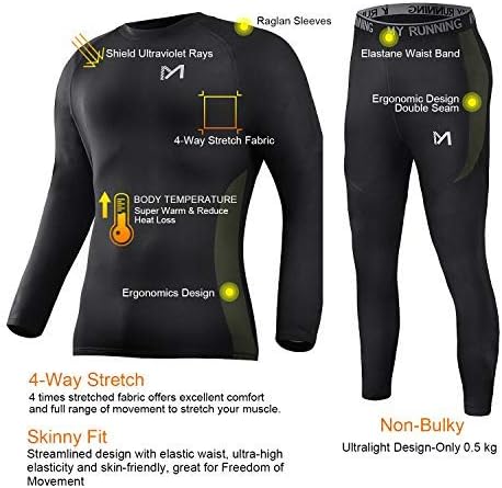 MEETYOO Mens Thermal Underwear Set for Winter