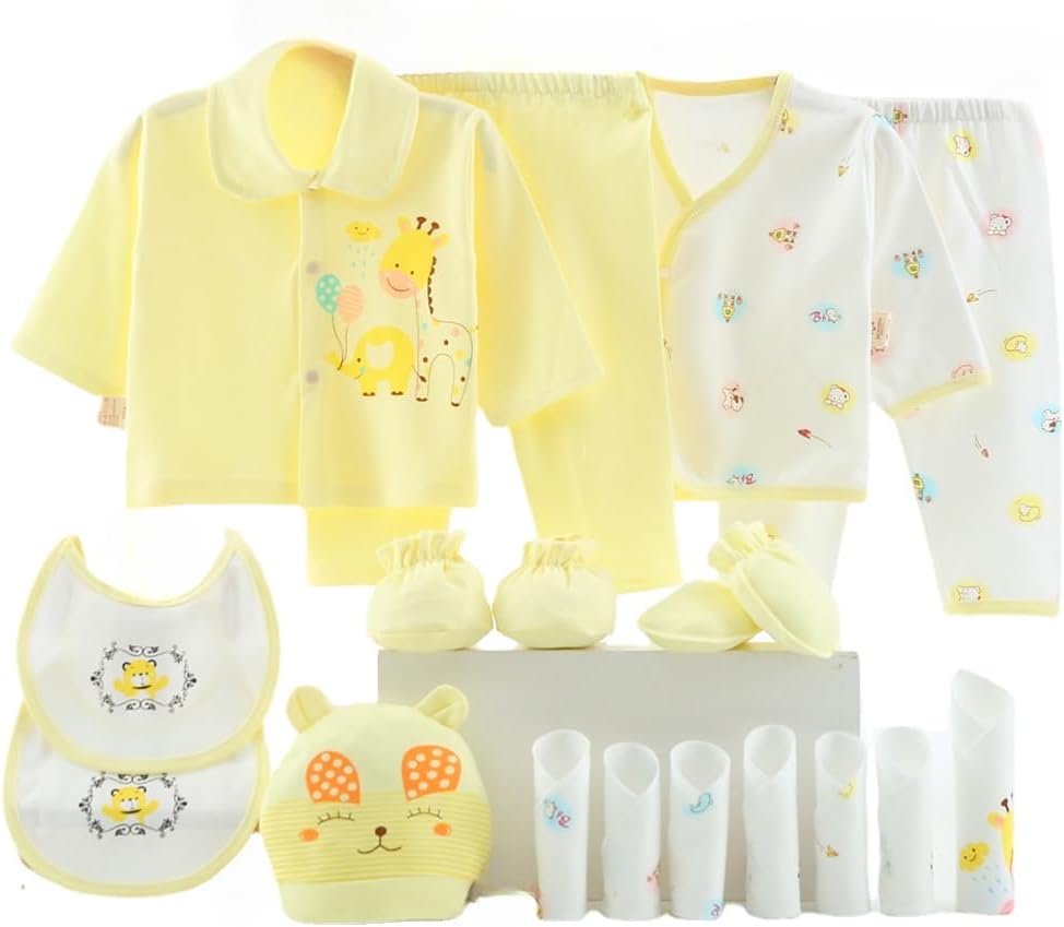 Okpuzee 18PCS Newborn Baby Girl Clothes Preemie Outfit 0-3 Months