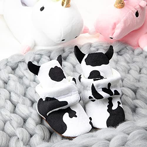 Ohsofy Winter Soft Booties for Babies Non-Slip Warm Hook Loop