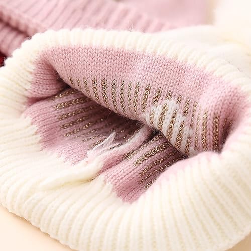 Surakey Baby Knitted Hat with Pompom Winter Beanie