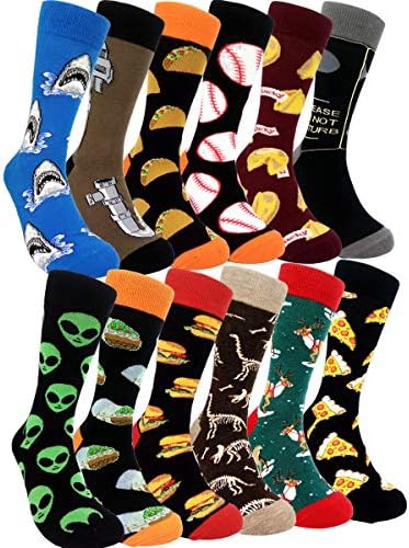 Trendy Mens Funny Pattern Dress Socks