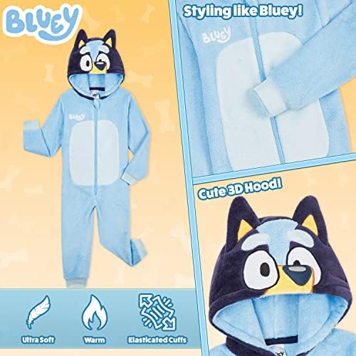 Bluey Fleece Romper Pajamas for Boys
