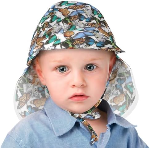 Bright Butterflies Baby Sun Hat for Kids