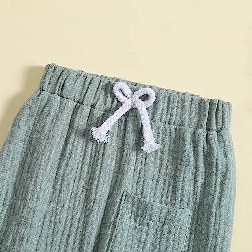 Comfy Cotton Linen Joggers for Toddler Boys Girls