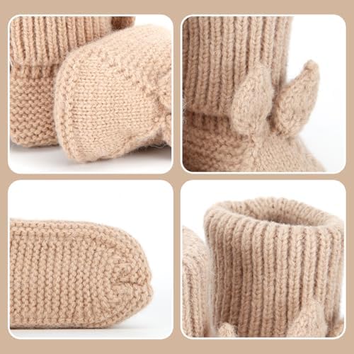 Loyfoky Baby Booties - Soft Knit For Newborns Walkers and Toddlers