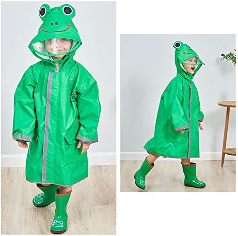 Fun 3D Cartoon Rain Poncho for Kids Waterproof and Hole-Free