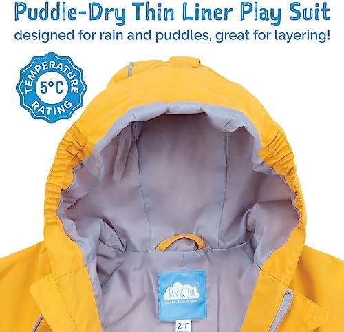 JAN JUL Waterproof Windproof rain coveralls for kids