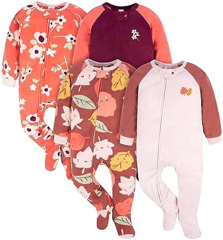 Gerber Flame-Resistant Fleece Pajamas 4-Pack
