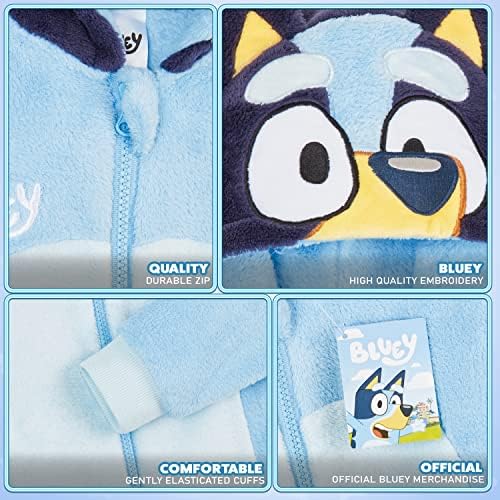 Bluey Fleece Romper Pajamas for Boys