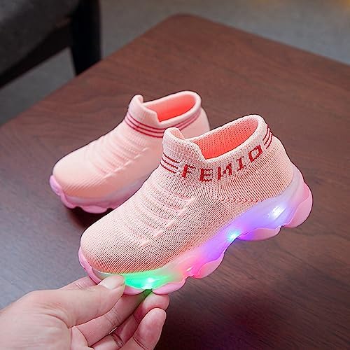 Baby Girls Lightweight Flashing Sneakers