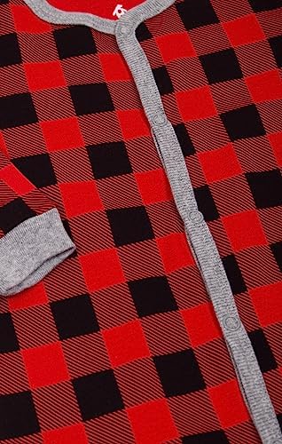 Snugabye Infant Buffalo Plaid Footed Sleeper