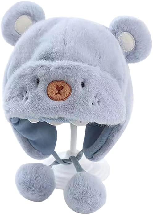Cartoon Faux Fur Winter Hat for Kids