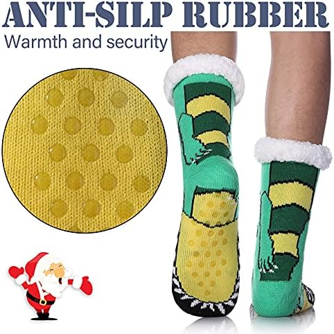 LINEMIN Warm Cozy Fuzzy Slipper Socks Perfect for Navigating Winter