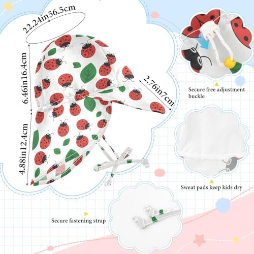 KLL Baby Sun Protection Hat UV-Protective UPF 50
