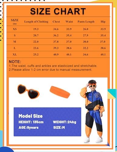 Retro 80s90s Hip Hop Outfit for Kids