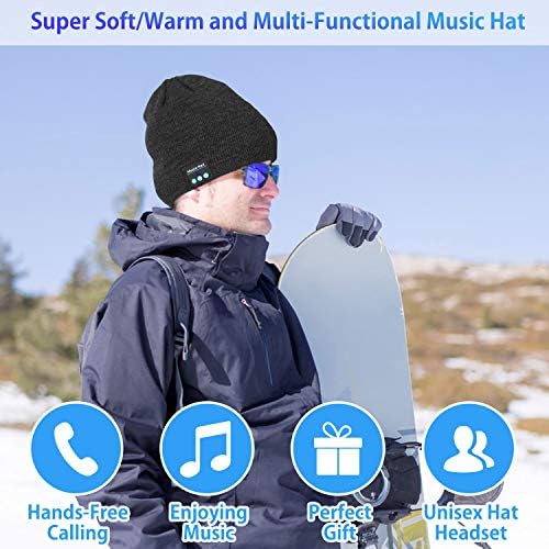 Miserwe Unisex Wireless Beanie Hat with Exquisite Packaging