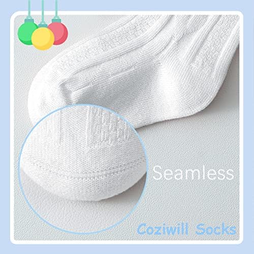 Coziwill Baby Knee High Socks 0-12 Months 3 Pairs