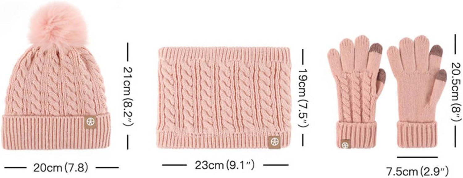 Childrens Winter Hat Knitted with Ear Flap