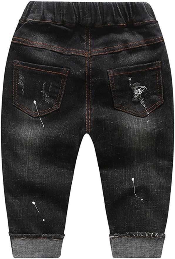 KIDSCOOL SPACE - Ripped Denim Jeans for Baby Toddler