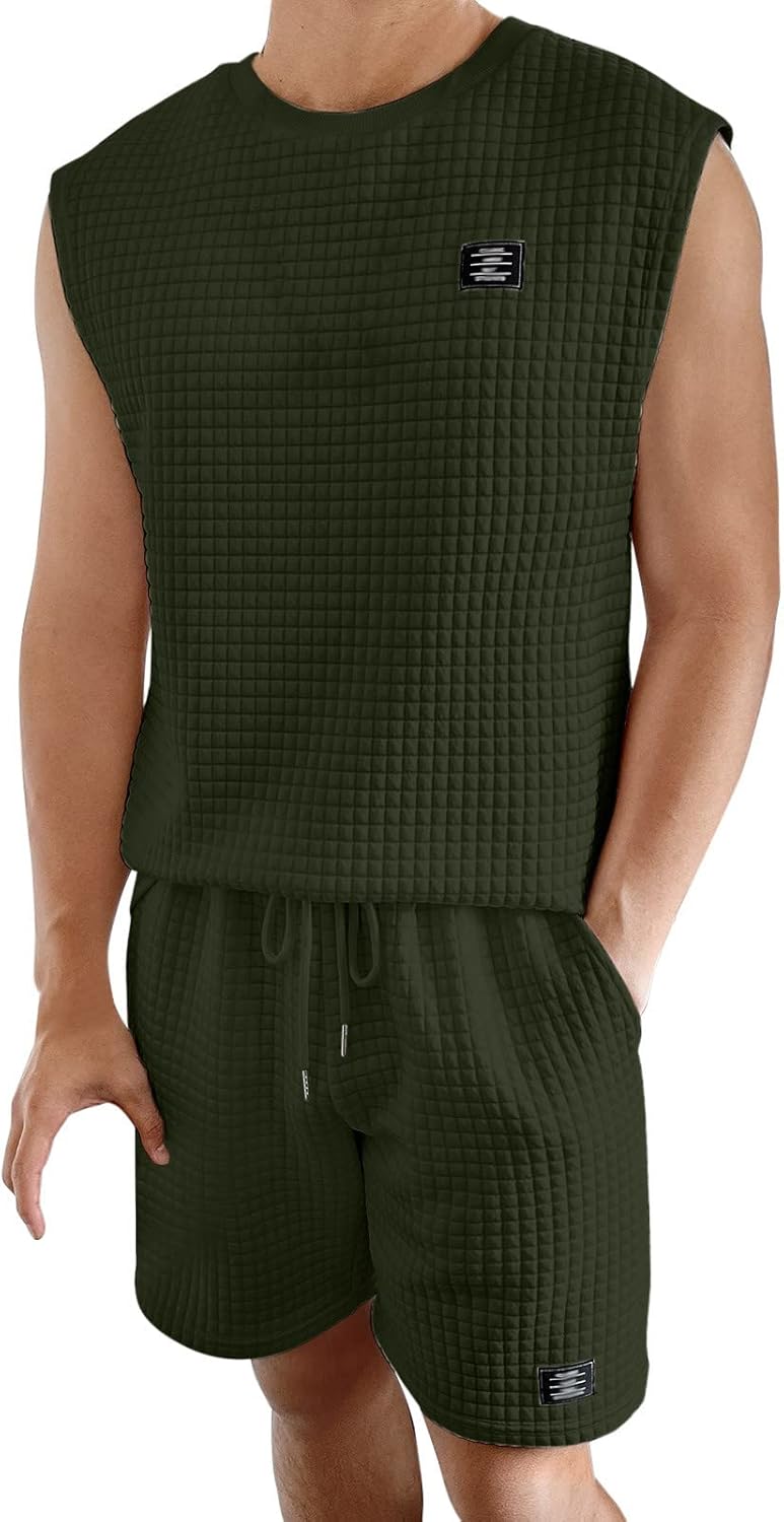 2023 Mens Team Issue Set - Tank Top athletic Shorts - Summer Stylish