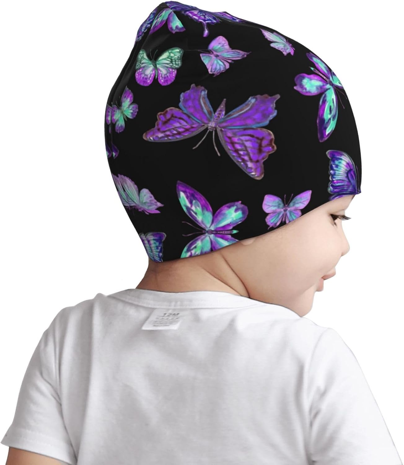 Butterfly Kids Beanie Hats Warm Knit Cap