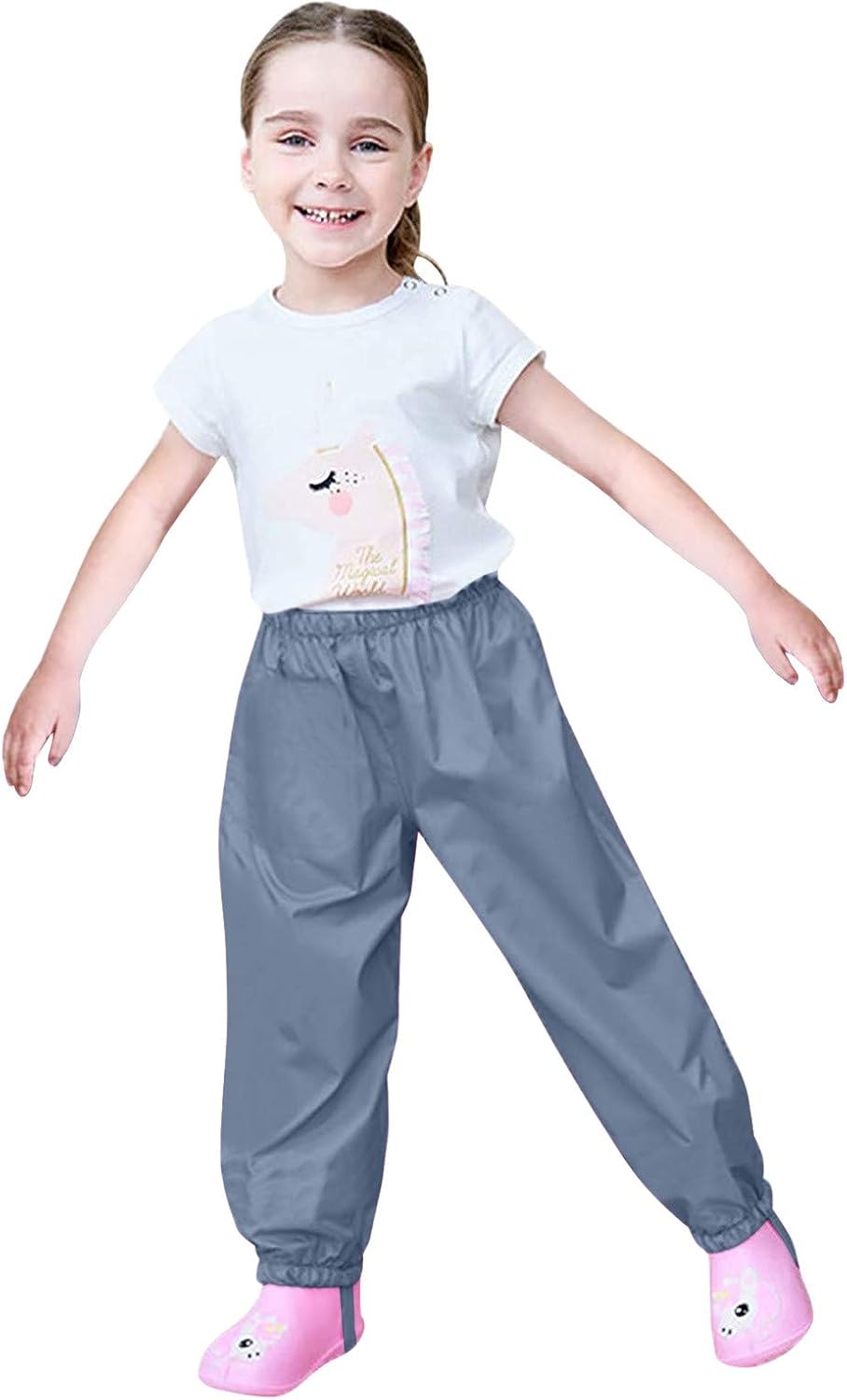 RNTOP Kids Waterproof Rain Coats Pants