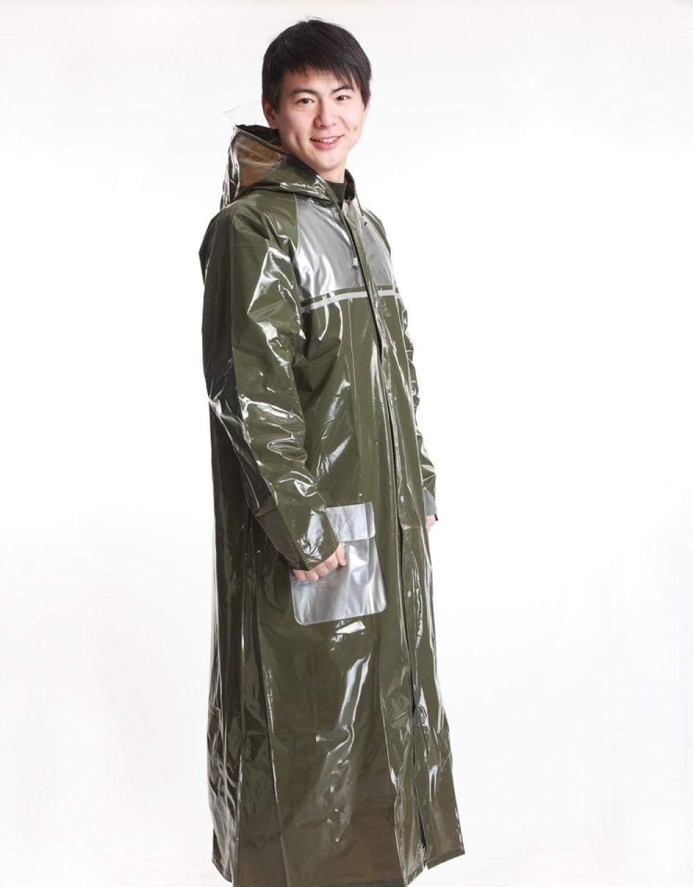 Foldable raincoat for men and women - thick durable and weatherproof