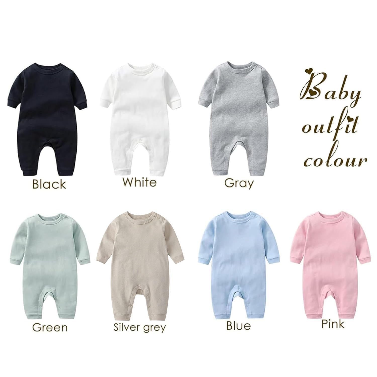 Custom Personalized Newborn Baby Romper Set with Monogrammed Hat and Sleeper