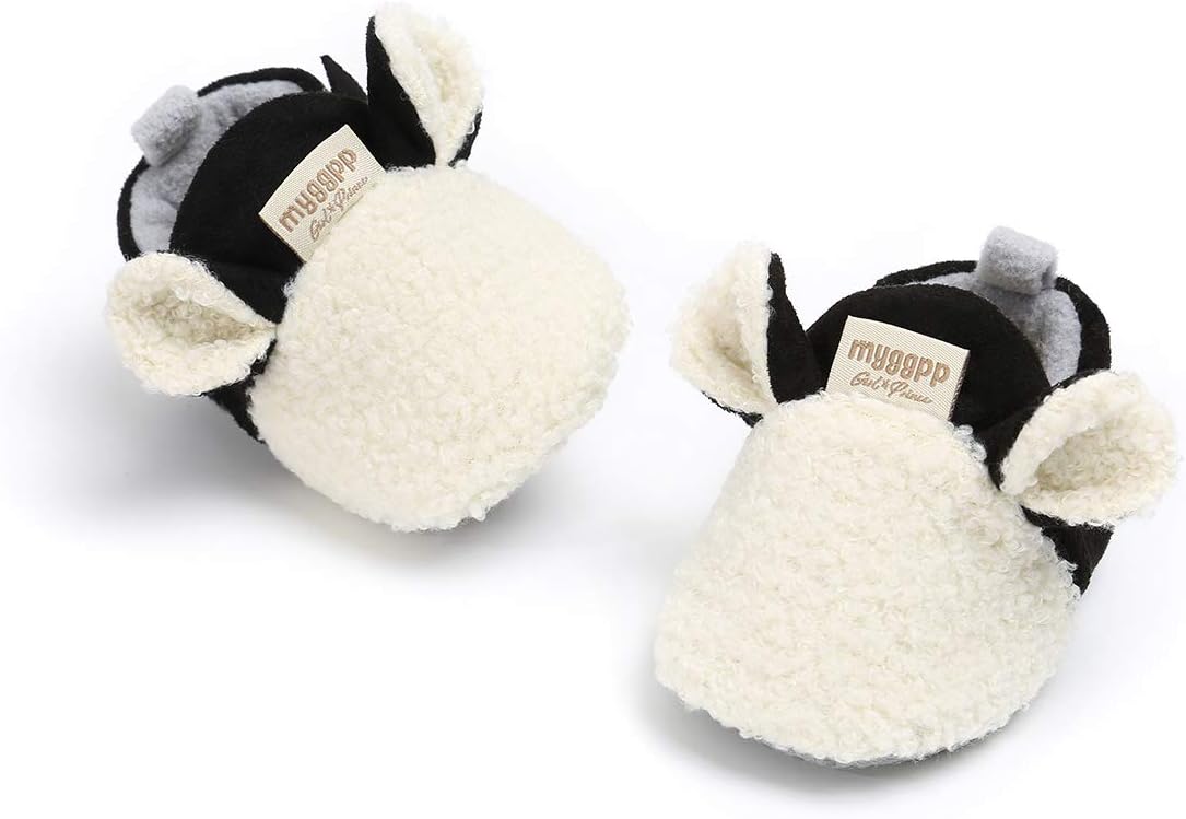 Love Cozy Fleece Slippers for Infant Toddler Baby