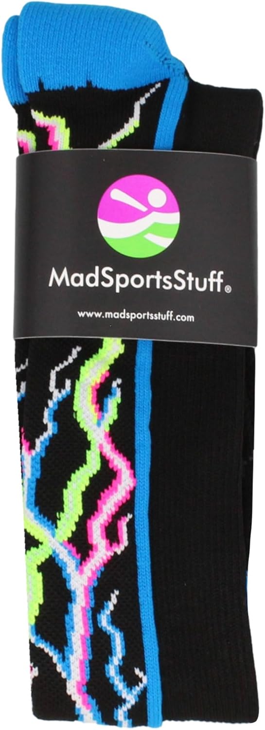 Electric Storm Lightning Socks Over the Calf