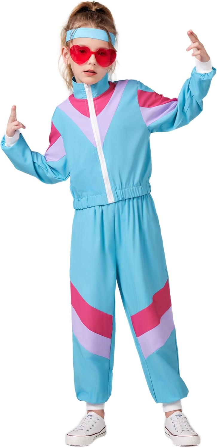 Cuteshower Retro Hip Hop Tracksuit for Kids