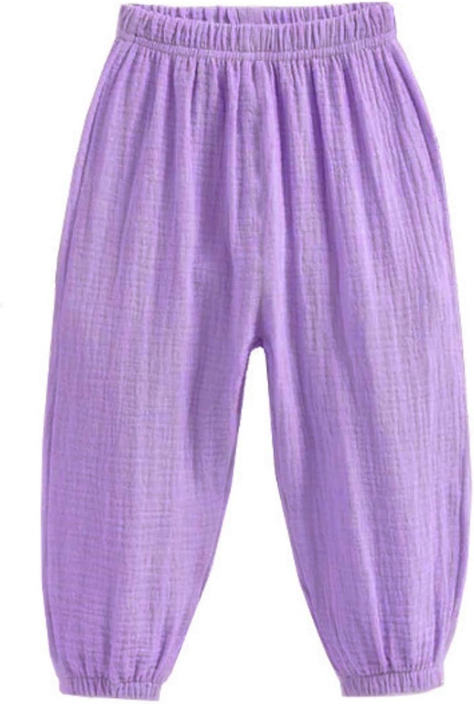 Heamoe Toddler Girls Soft Cotton Linen Bloomers
