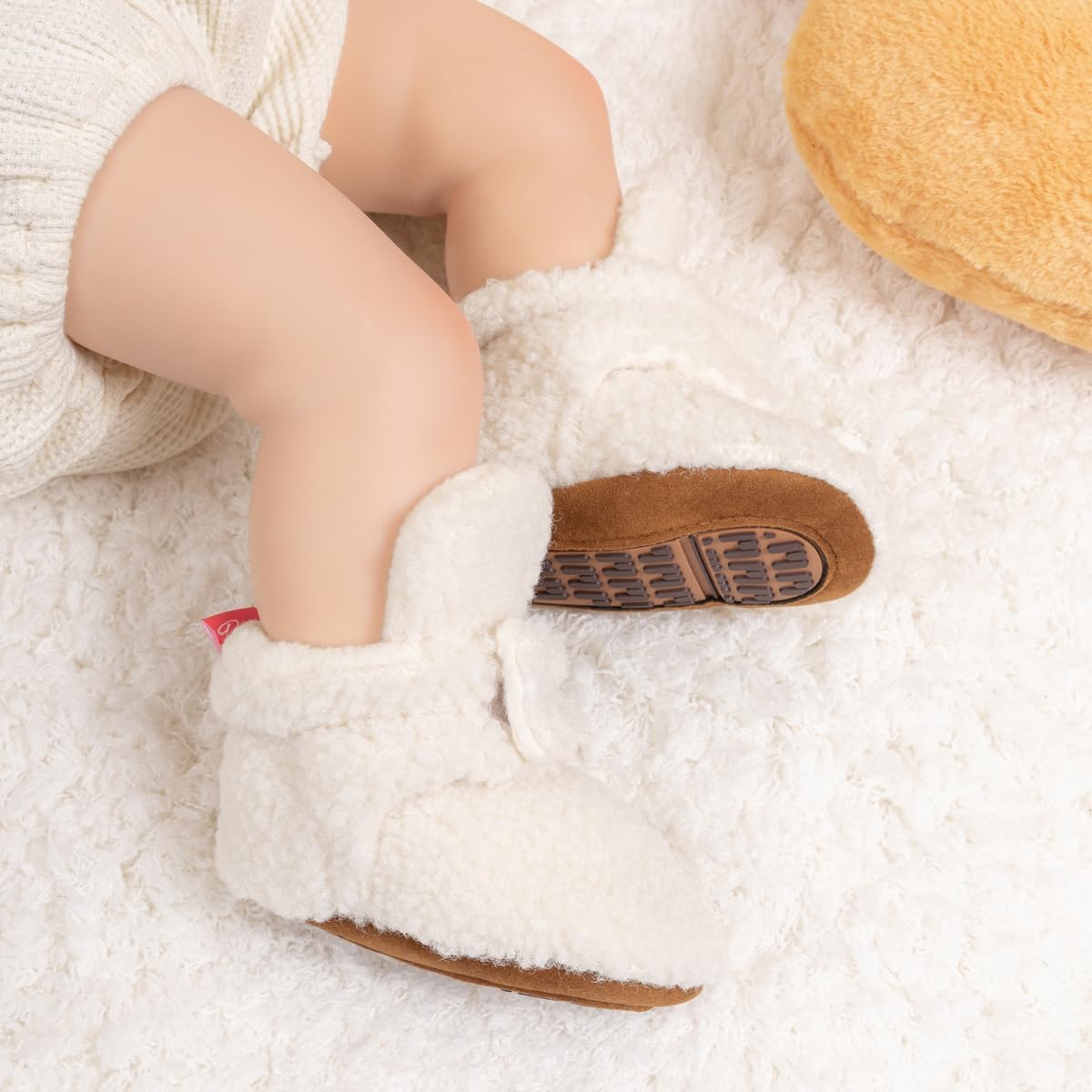 Cozy Fleece Booties for Babies Walk Stay Warm