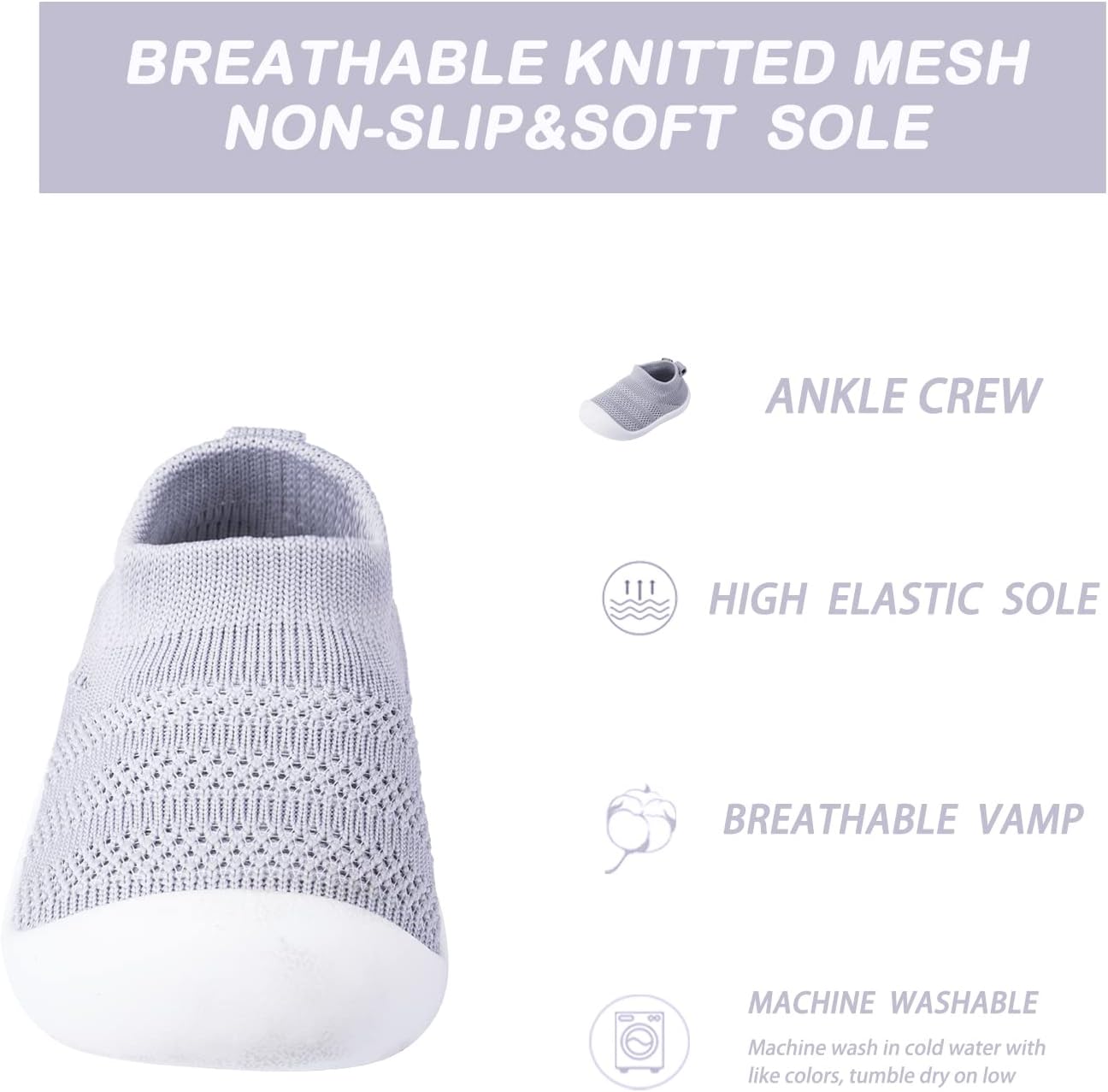 Pluatyep Non-Slip Breathable Soft Toddler Shoes