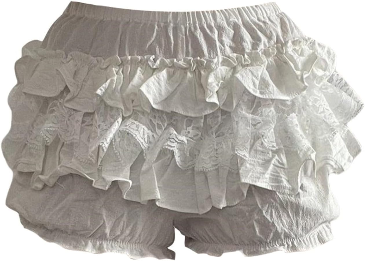 Cb0-Exclusive Holiday Ruffle Bloomers Set Cute ruffleShorts Party