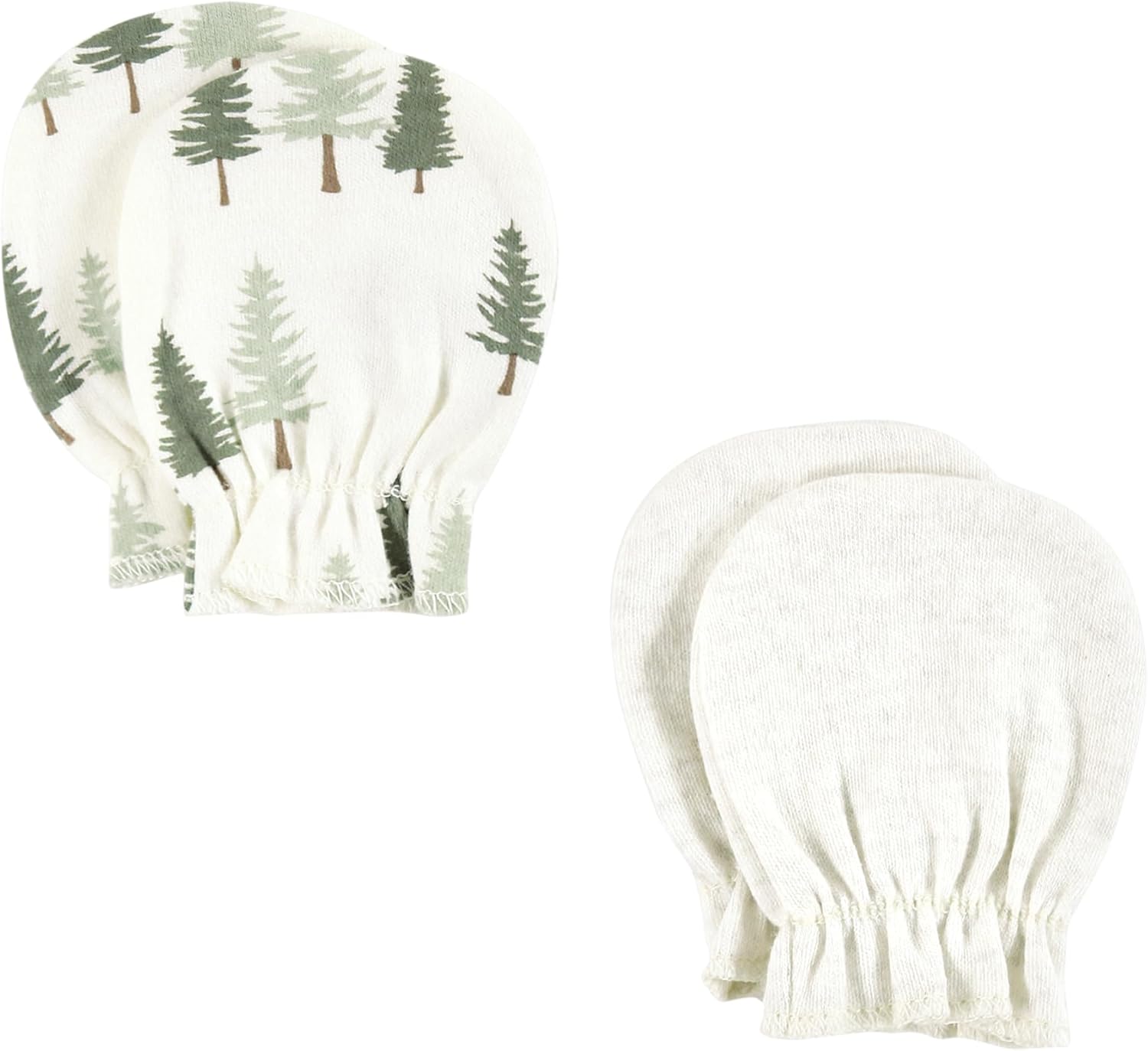 Hudson Baby Unisex Cotton Scratch Mittens Set