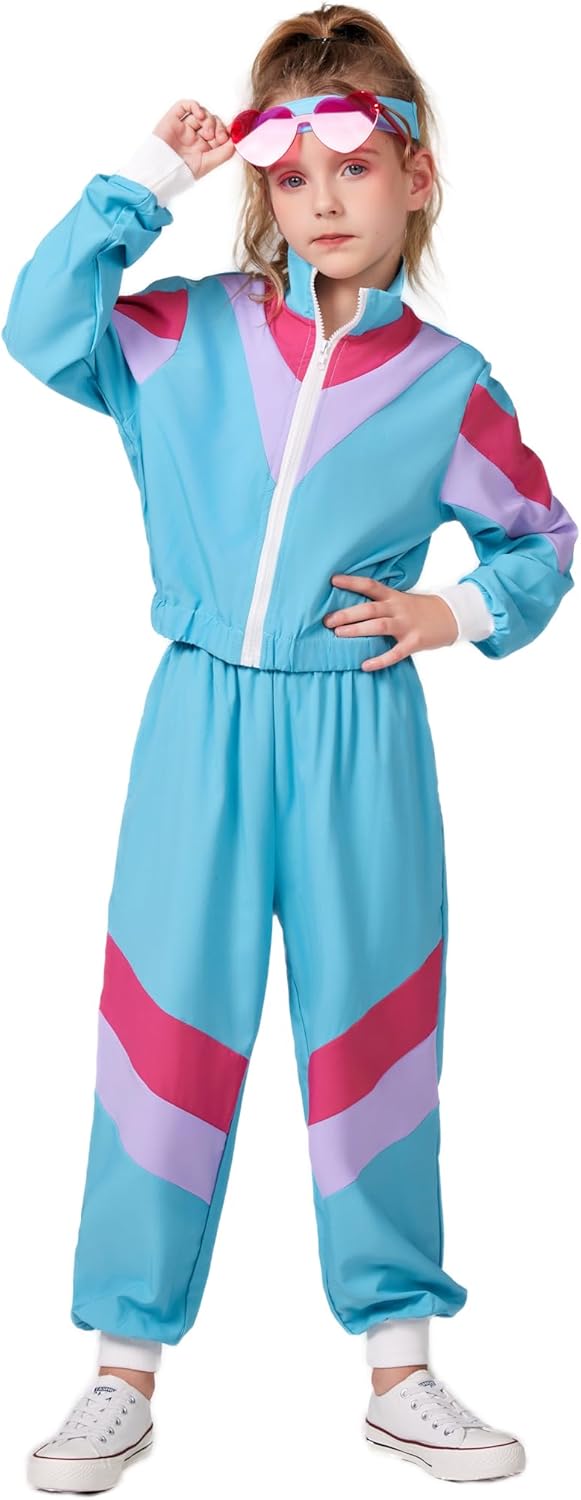 Cuteshower Retro Hip Hop Tracksuit for Kids