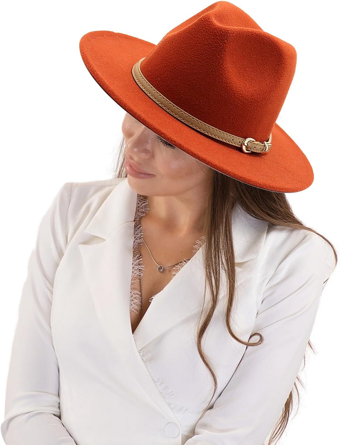 Wide-Brim Toddler Black Fedora Hats