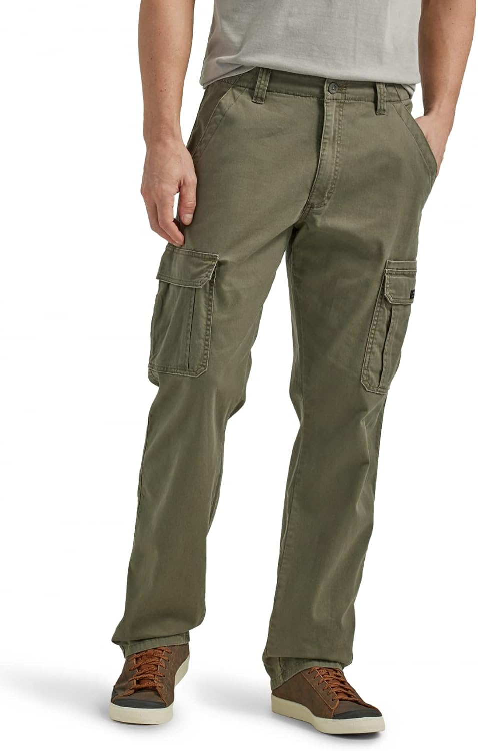 Relaxed Fit Stretch Cargo Pants - Men